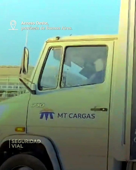 Un camionero fue multado por cometer cinco infracciones juntas en el Acceso Oeste