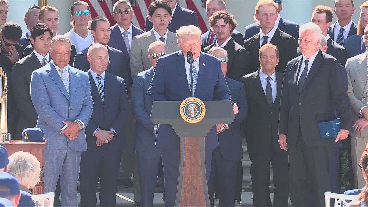OHTANI receives a SPECIAL HONOR from TRUMP during DODGERS' WHITE HOUSE visit