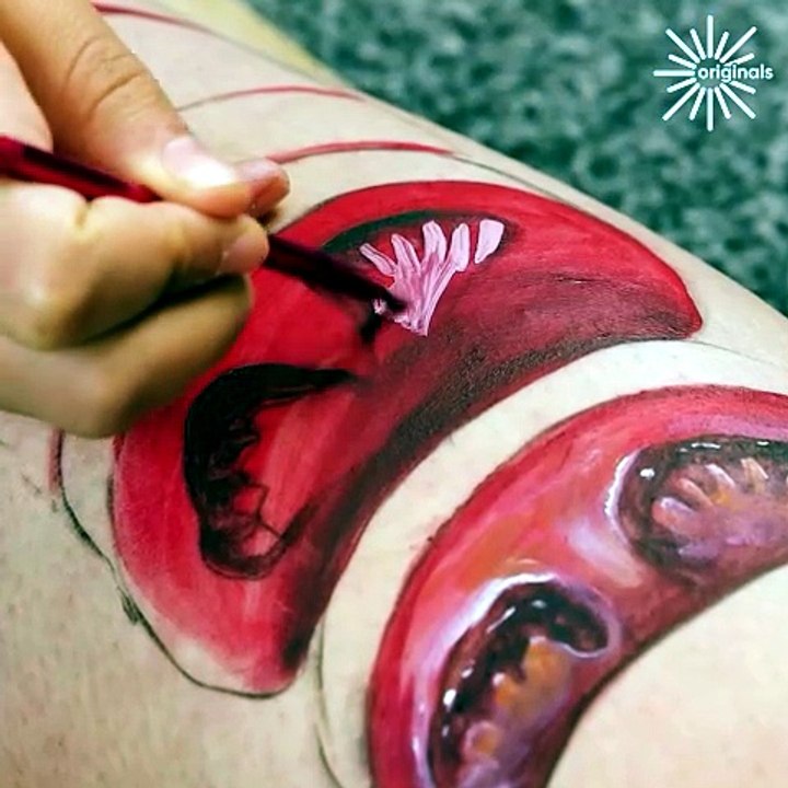 Realistic Illusion: Tomato Slices 🍅🖌️