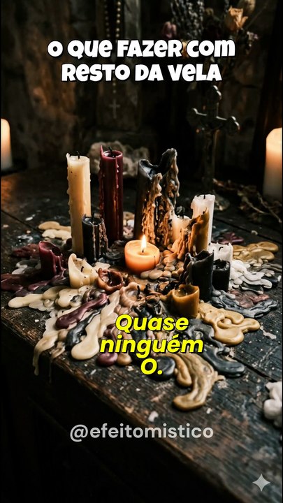 O que fazer com resto da vela