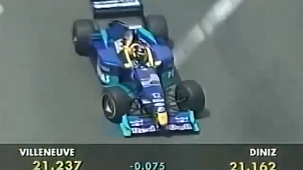 F1 – Pedro Diniz (Sauber Ferrari V10) lap in qualifying – Monaco 1999