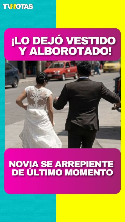 La dejó vestido y alborotado! Novia abandonó a su prometido en plena iglesia