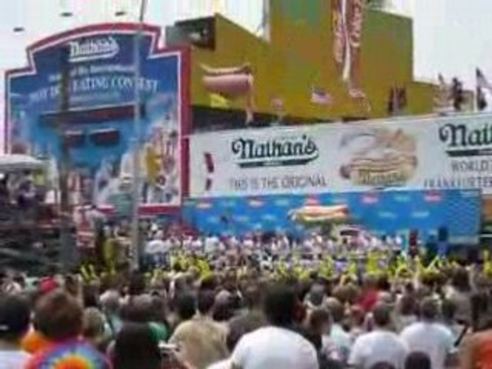 2008 Nathan's Hot Dog Eating Contest - Video Summary