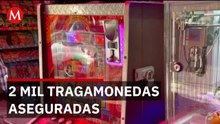 Jalisco asegura 2 mil máquinas tragamonedas y endurece leyes contra juegos con menores