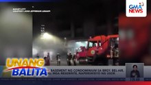 Kotse sa basement ng condominium sa Brgy. Bel-Air, nasunog; mga residente, naperswisyo ng usok | Unang Balita