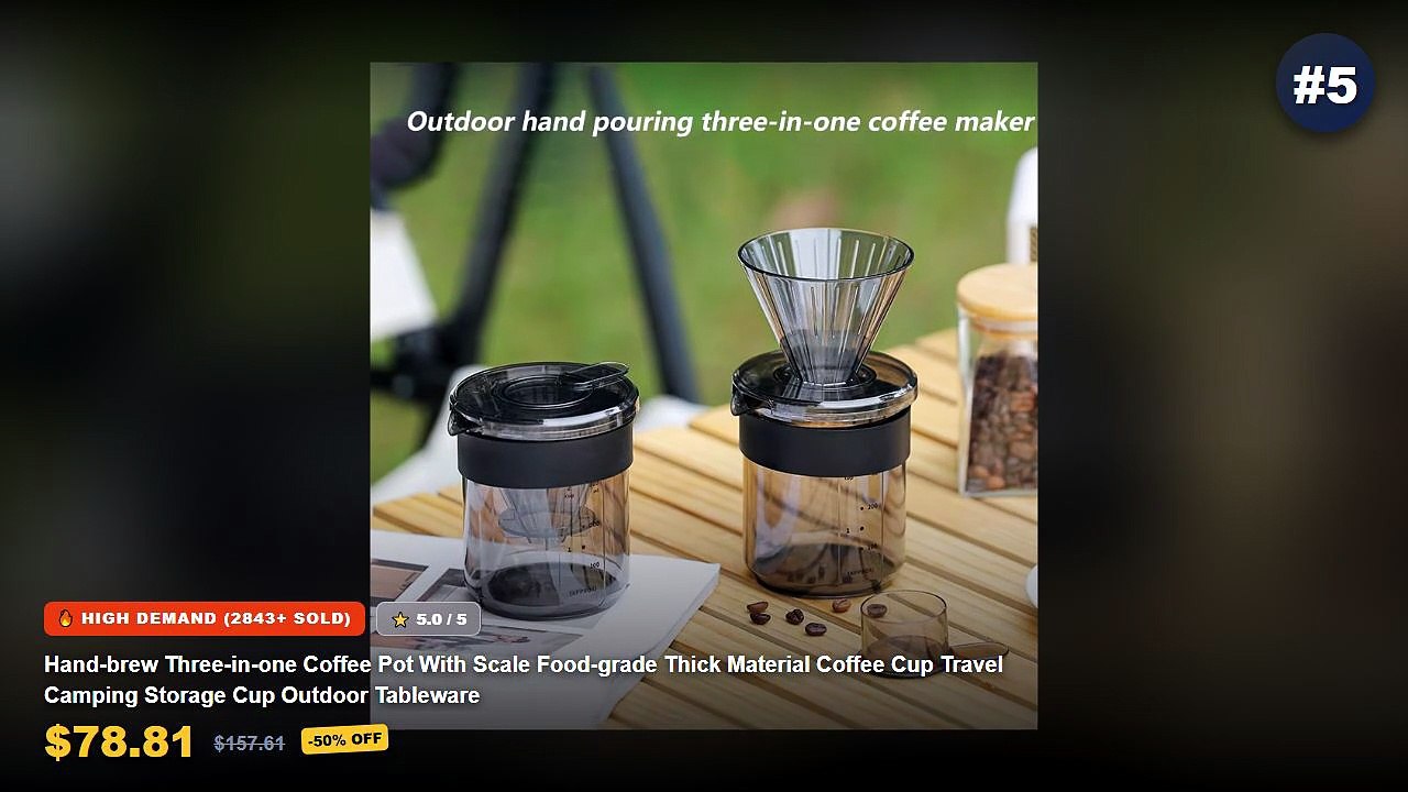 Ultimate Guide to the Best Food Scale For Outdoor - Hand brew Three in one Coffee Pot With Scale Food grade Thick Materi...