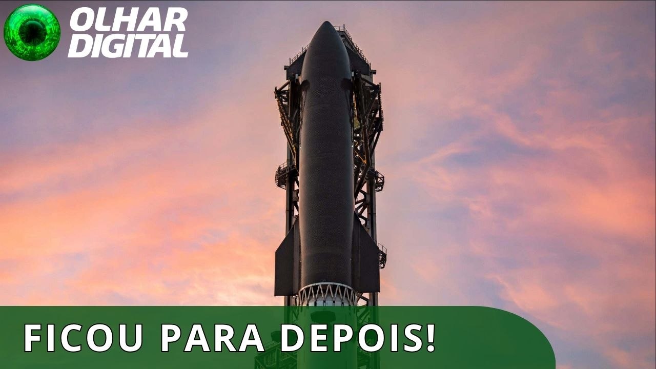 Starship: lançamento do megafoguete é adiado mais uma vez