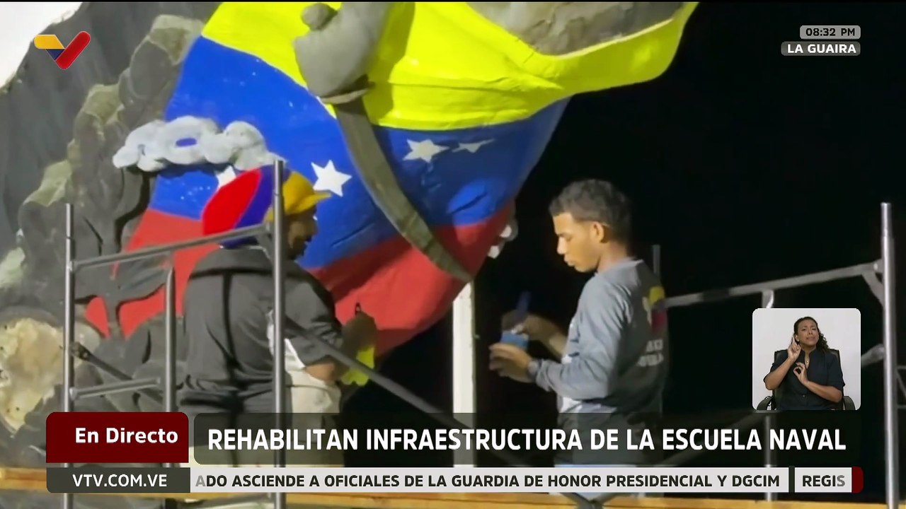 Vpdte. Sec. Ramírez inspecciona labores de rehabilitación de la Escuela Naval de La Guaira