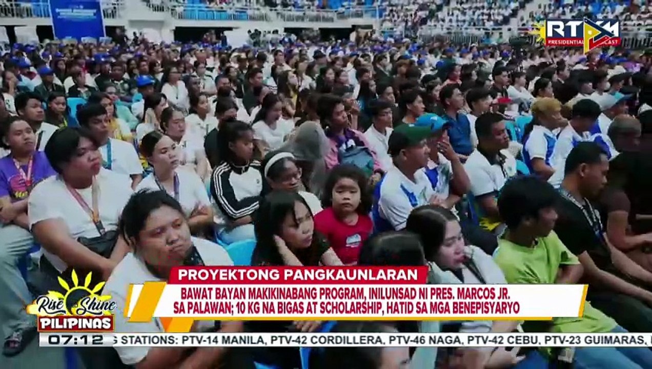 ‘Bawat Bayan Makikinabang’ program, inilunsad ni PBBM sa Palawan; 10/kg na bigas at scholarship, hatid sa mga benepisyaryo