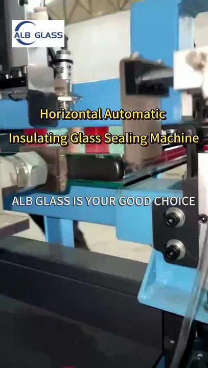Horizontal Automatic Double Glass Sealing Machine #doubleglazing #dgu #sealingmachine #sealingrobot