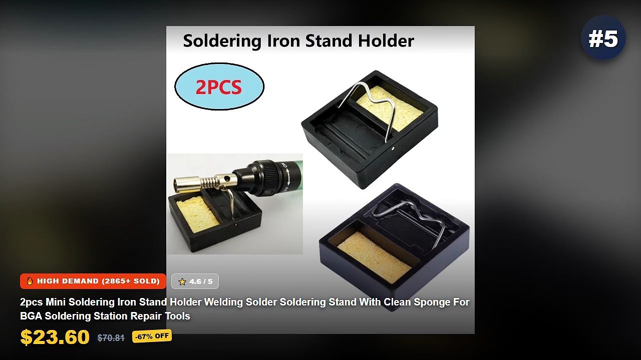 Amazing Mini Soldering Iron You Need To See - 2pcs Mini Soldering Iron Stand Holder Welding Solder Soldering Stand With ...