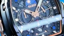 Relógio Masculino Original Olevs 2942 Silicone De Luxo
