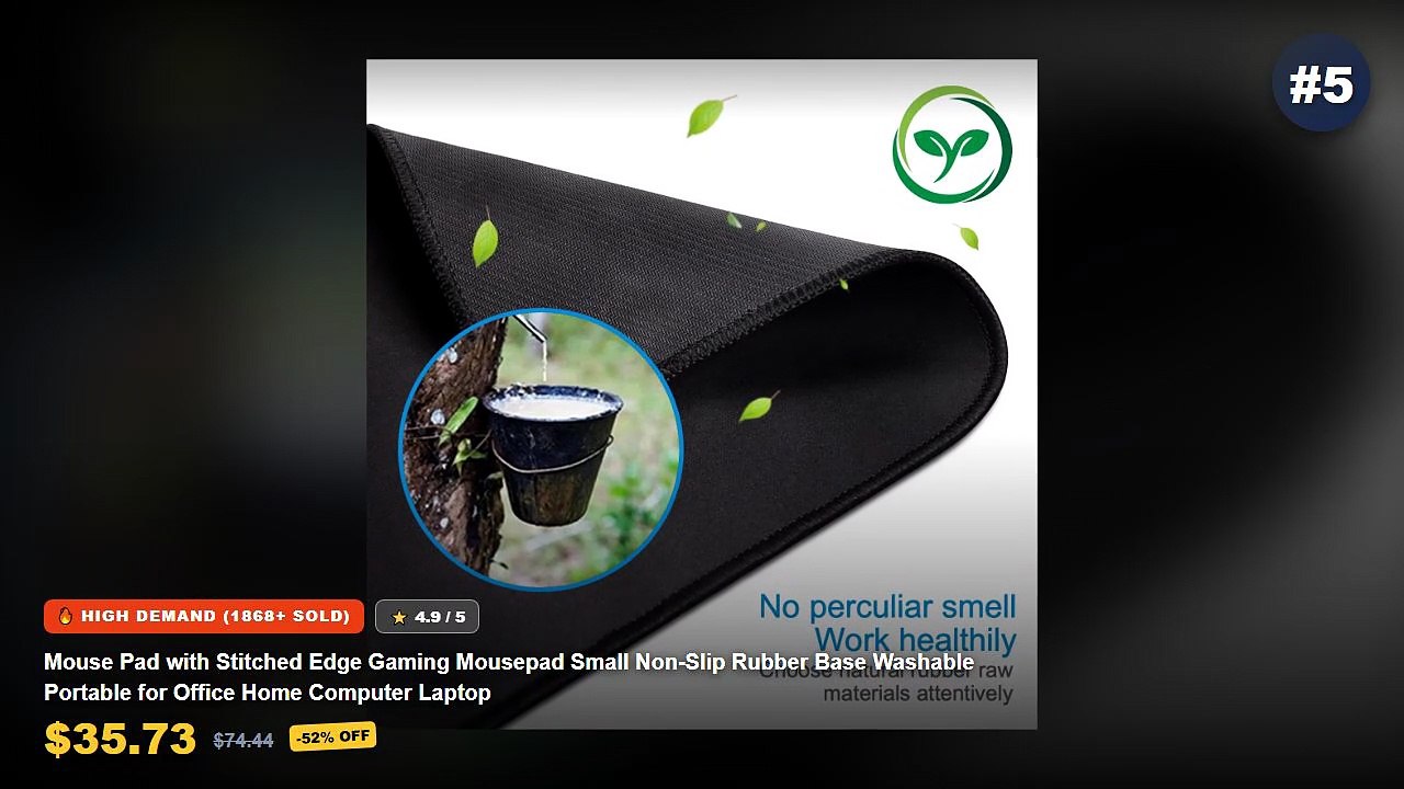 Ultimate Guide to the Best Portable Mouse Pad - Mouse Pad with Stitched Edge Gaming Mousepad Small Non Slip Rubber Base ...