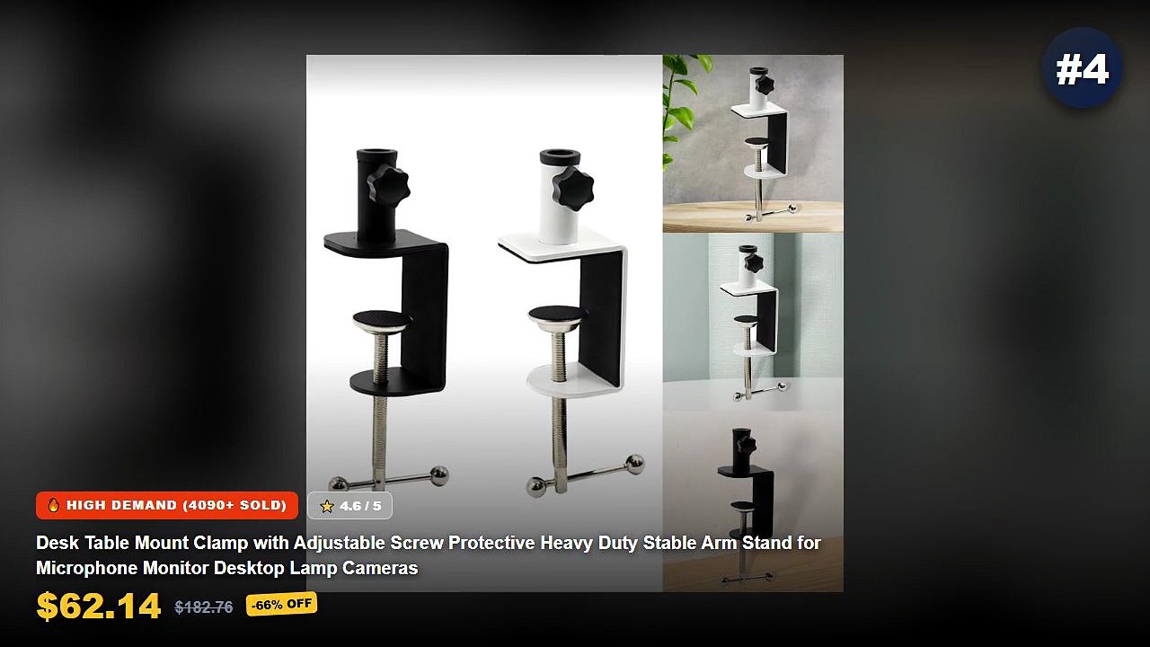 Best Heavy Duty Desk Lamp on AliExpress | Review - Universal Bracket Clamp Accessories DIY Fixed Clip Fittings Light Mou...