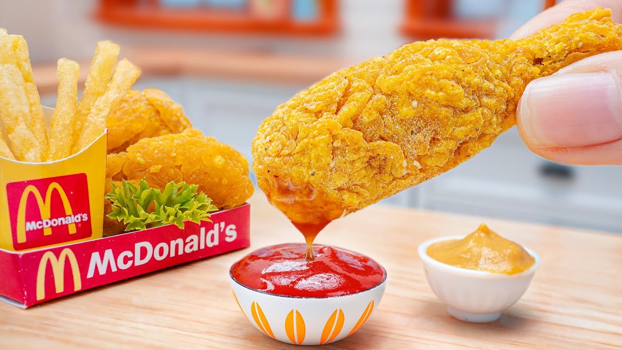 The Best Miniature McDonalds Fried Chicken Recipe - Cooking Delicious Fast food by Mini Yummy