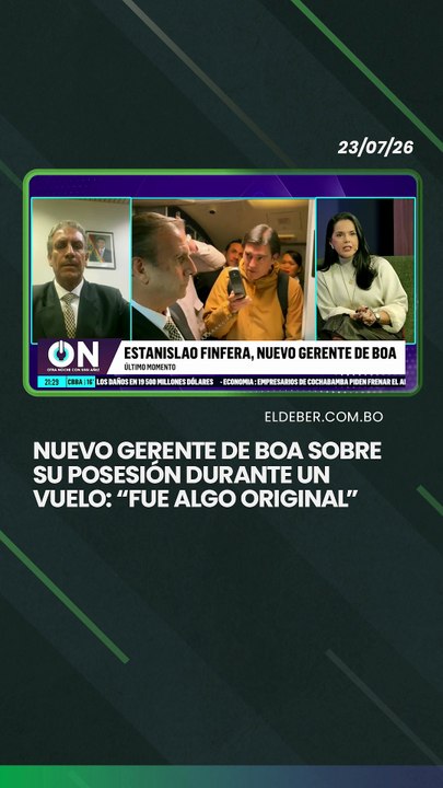 El nuevo gerente general de BoA, Estanislao Finfera, se pronunció sobre su posesión realizada durante un vuelo y aseguró que se trató de una experiencia diferente y significativa.