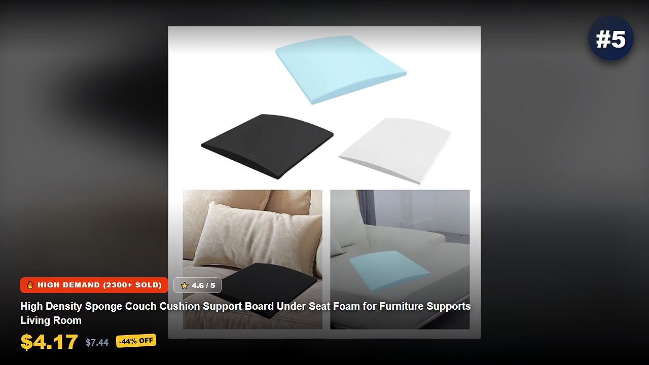 Ultimate Guide to the Best Seat Cushion Under $50 - High Density Sponge Couch Cushion Support Board Under Seat Foam for ...