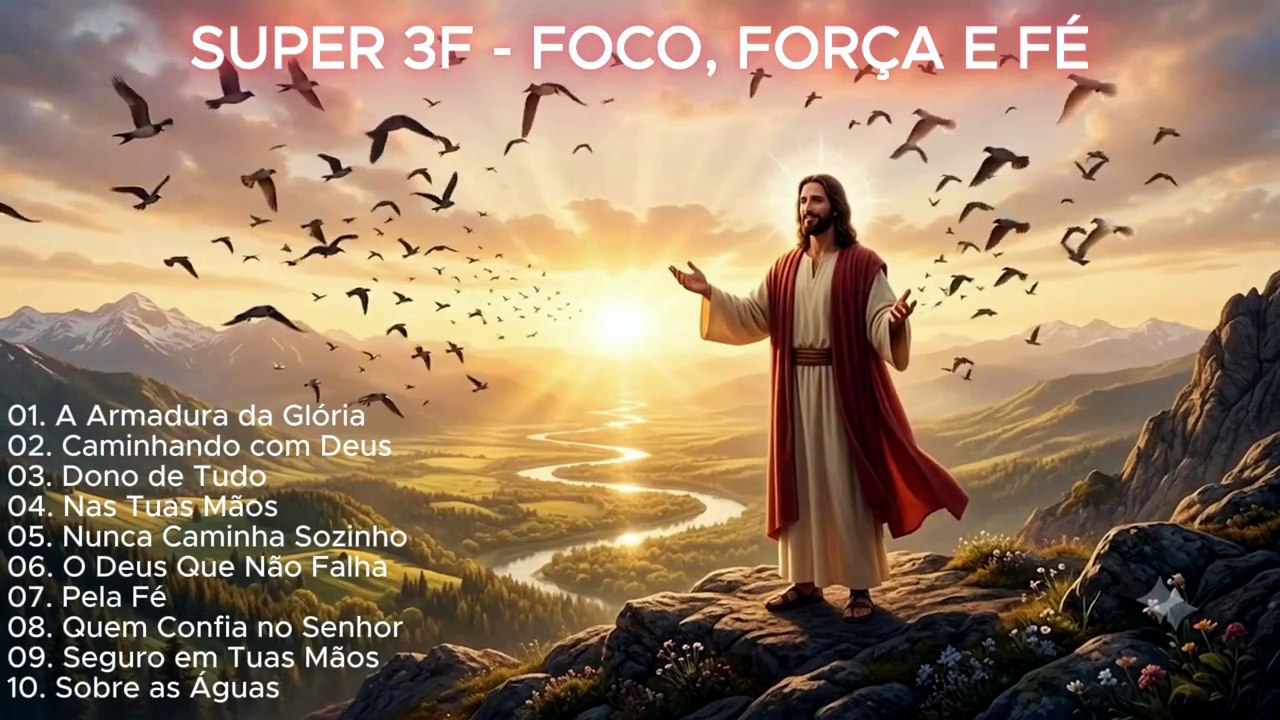 LOUVORES PARA MEDITAÇÃO 🙏 10 Canções para Orar, Descansar e Fortalecer a Fé | SUPER 3F