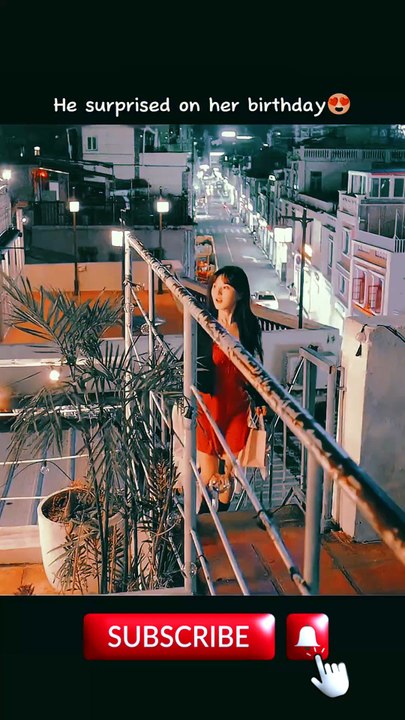 He prepared a birthday surprise for her 😍😇 #hiddenlove #cdrama #shorts