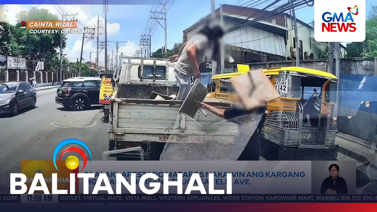 2 lalaki, arestado matapos nakawin ang kargang mga bakal ng isang truck sa Felix Ave.  | Balitanghali