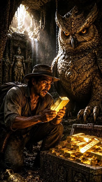 ⛏️ A simple trip into a hidden cave turned into the discovery of a lifetime... but the ancient guardian had other plans. 👀✨ Would you dare take the treasure or walk away_ 💰🐉  👇 What would YOU do in this situatio