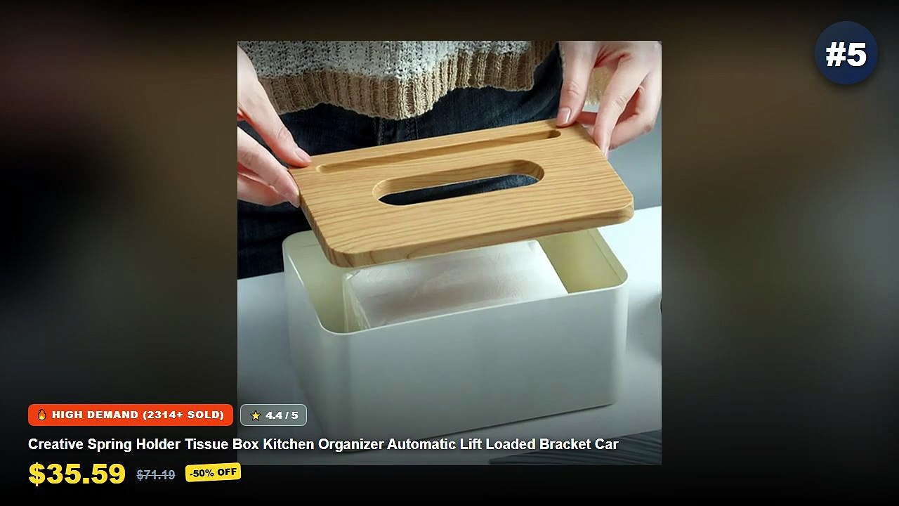 Cheap & Best Automatic Car Organizer Unboxing & Review - Creative Spring Holder Tissue Box Kitchen Organizer Automatic L...