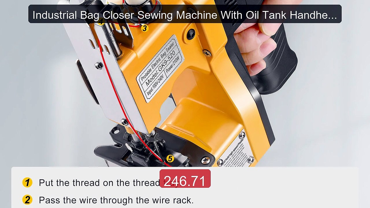 Industrial Bag Closer Sewing Machine With Oil Tank Handheld Bag Sti... -- Top Rated 2026 | Buy Now!