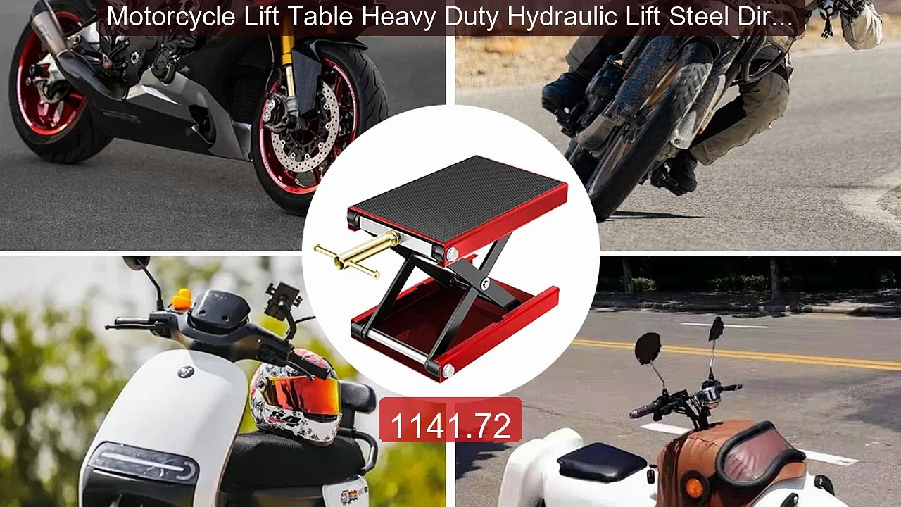 Motorcycle Lift Table Heavy Duty Hydraulic Lift Steel Dirt Bi... -- Amazing Value 2026 | Must Have!