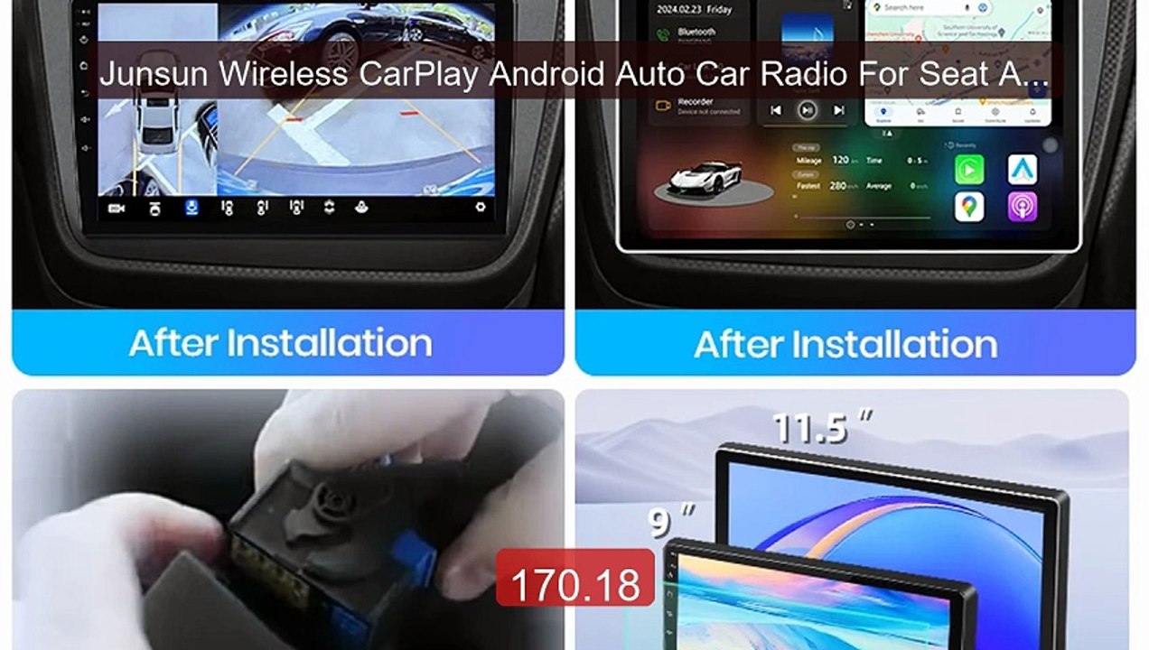 Junsun Wireless CarPlay Android Auto Car Radio For Seat Altea ... -- Hot Deal 2026 | Limited Offer!