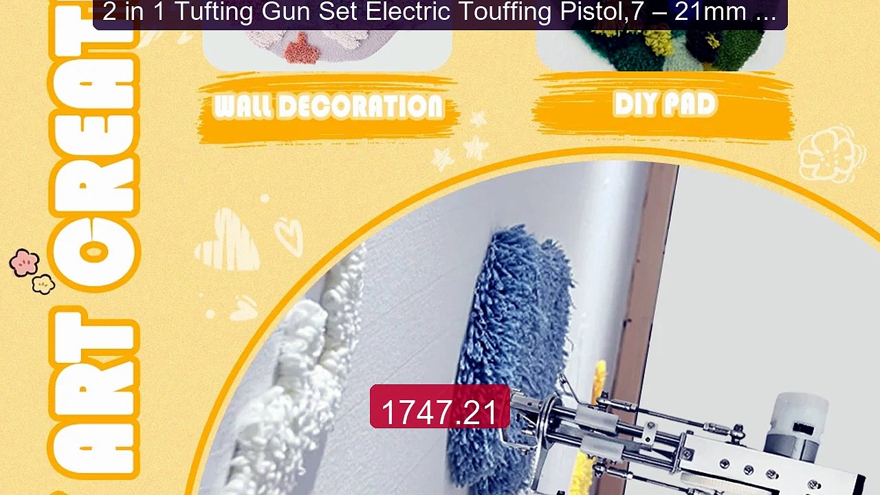 2 in 1 Tufting Gun Set Electric Touffing Pistol,7 – 21mm Tu... -- Top Pick 2026 | Unbeatable Price!