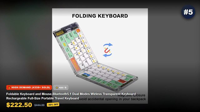 Best Foldable Wireless Mouse on AliExpress | Review - Bluetooth Arc Touch Mouse 4.0 Wireless Silent Foldable Ultra Thin ...