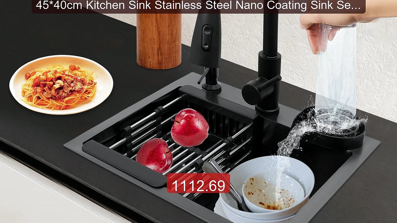 45*40cm Kitchen Sink Stainless Steel Nano Coating Sink Set ... -- Top Pick 2026 | Unbeatable Price!