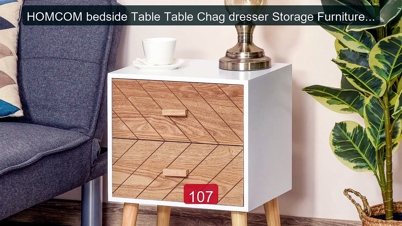 HOMCOM bedside Table Table Chag dresser Storage Furniture with... -- Hot Deal 2026 | Limited Offer!