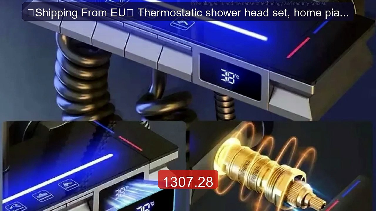 （Shipping From EU） Thermostatic shower head set, home piano b... -- Amazing Value 2026 | Must Have!
