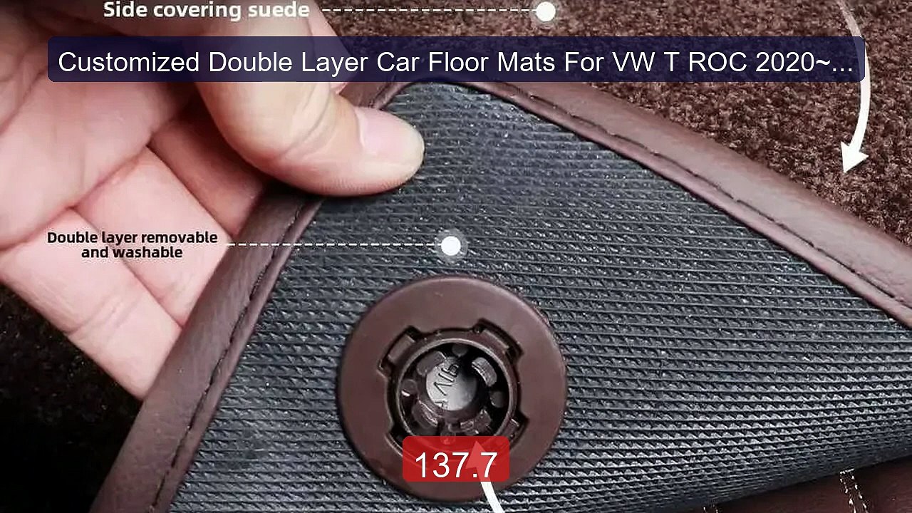 Customized Double Layer Car Floor Mats For VW T ROC 2020~2022 ... -- Best Buy 2026 | Great Quality!