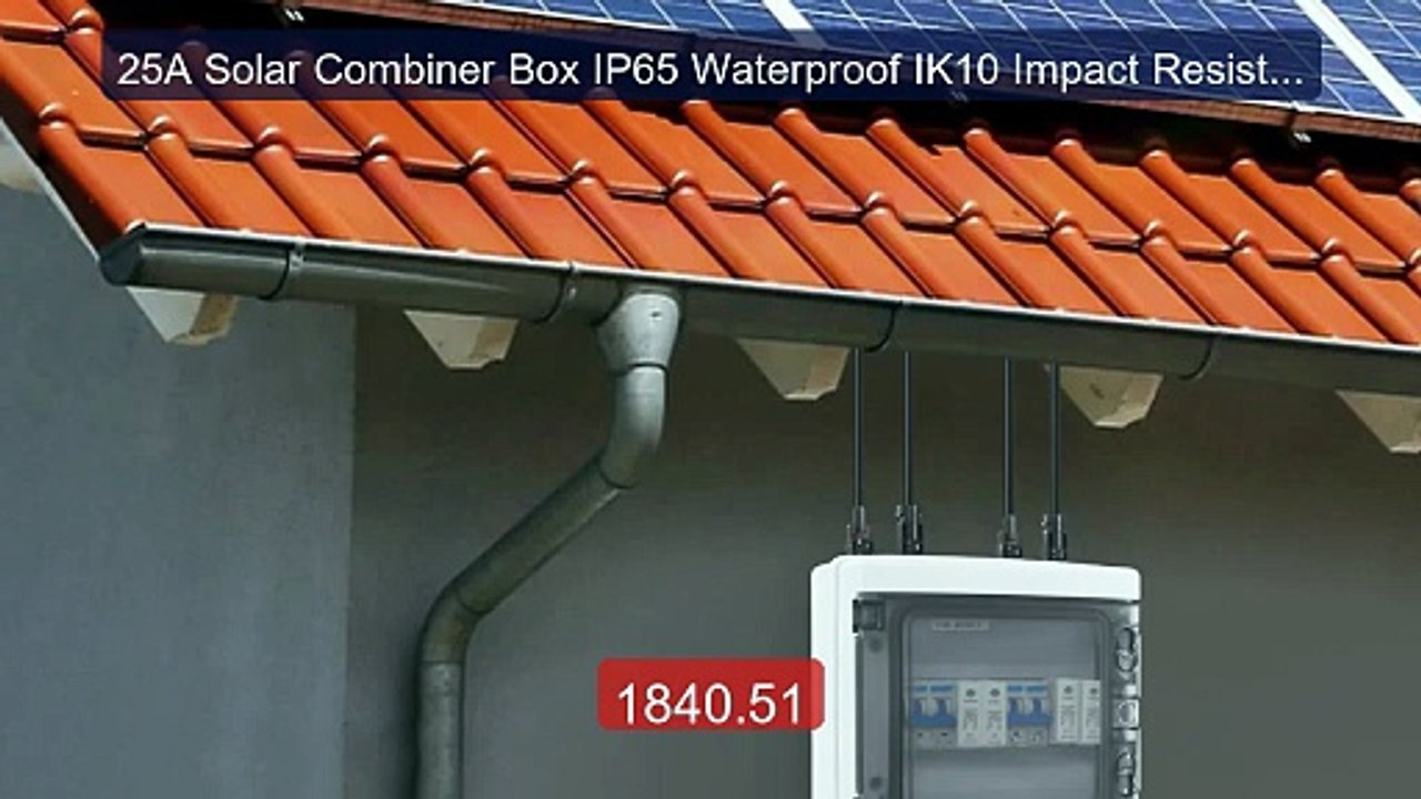 25A Solar Combiner Box IP65 Waterproof IK10 Impact Resistance... -- Amazing Value 2026 | Must Have!