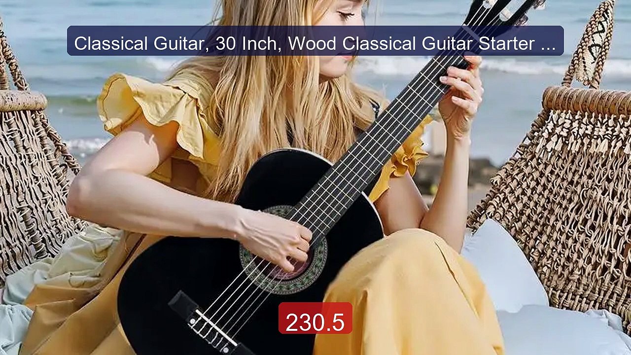 Classical Guitar, 30 Inch, Wood Classical Guitar Starter Kit f... -- Best Buy 2026 | Great Quality!