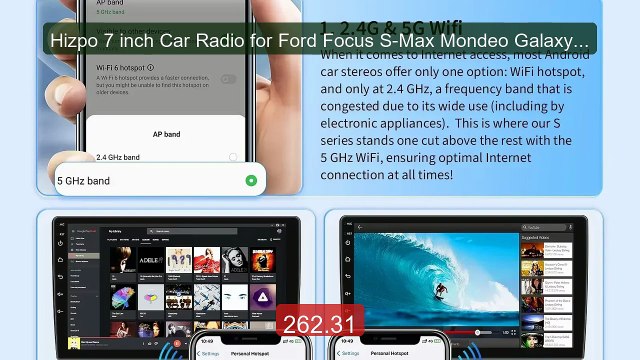 Hizpo 7 inch Car Radio for Ford Focus S-Max Mondeo Galaxy C-Ma... Hot Deal 2026 | Limited Offer!