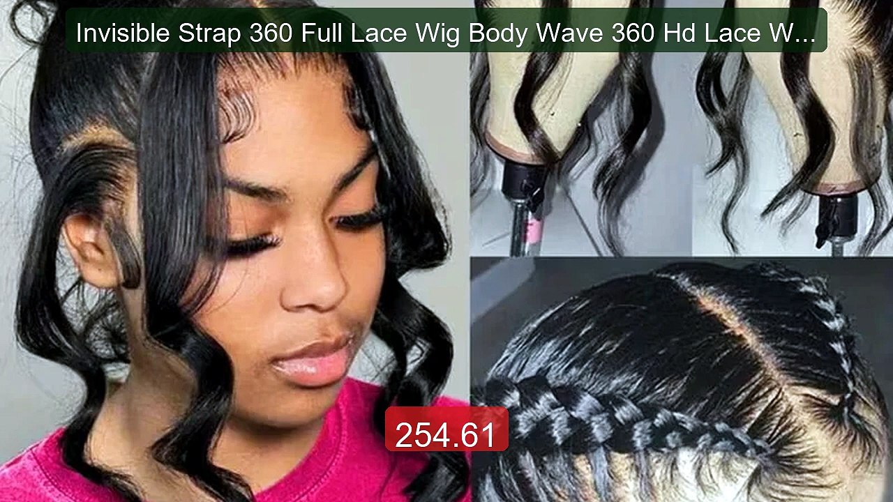 Invisible Strap 360 Full Lace Wig Body Wave 360 Hd Lace Wig 220% De... -- Top Rated 2026 | Buy Now!