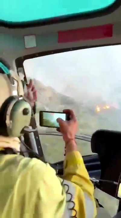 Espeluznante: así se ve el incendio de Burgohondo desde el aire