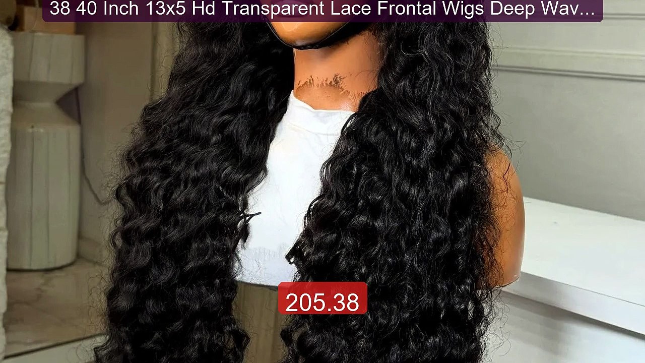 38 40 Inch 13x5 Hd Transparent Lace Frontal Wigs Deep Wave ... -- Top Pick 2026 | Unbeatable Price!