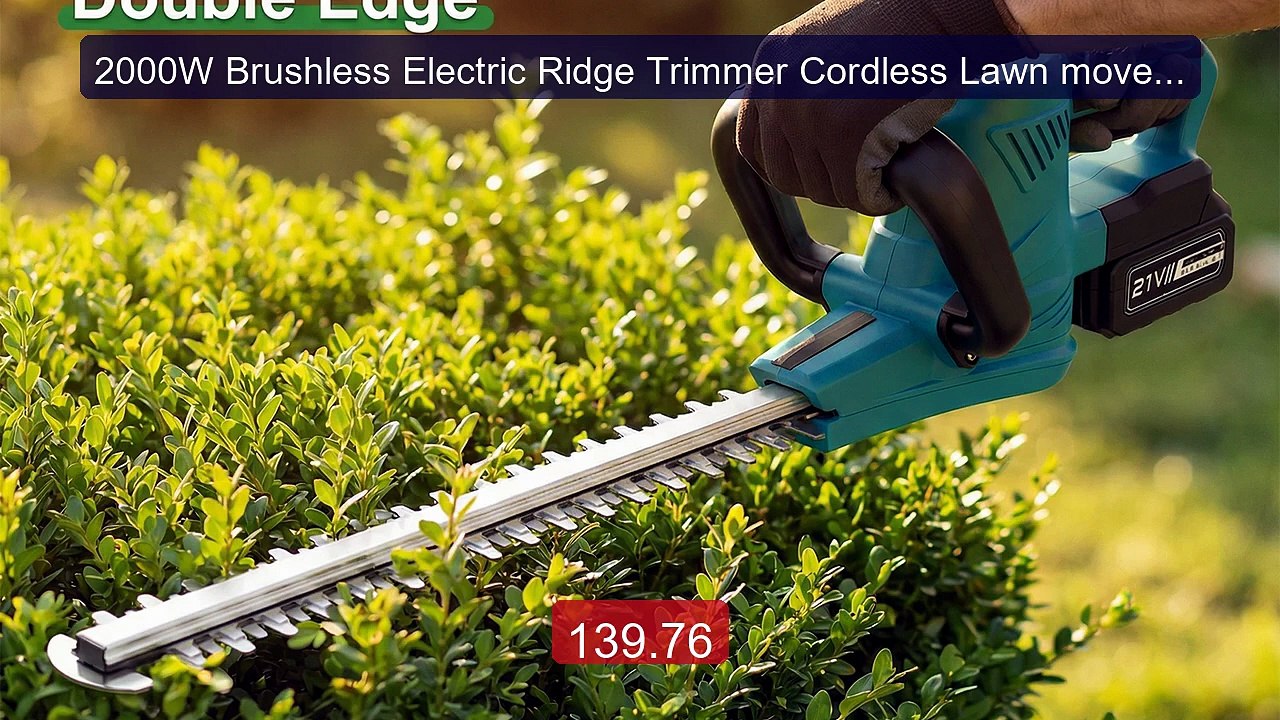 2000W Brushless Electric Ridge Trimmer Cordless Lawn mover ... -- Top Pick 2026 | Unbeatable Price!