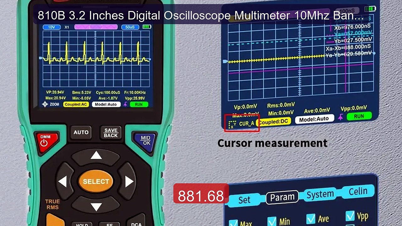 810B 3.2 Inches Digital Oscilloscope Multimeter 10Mhz Bandw... -- Top Pick 2026 | Unbeatable Price!