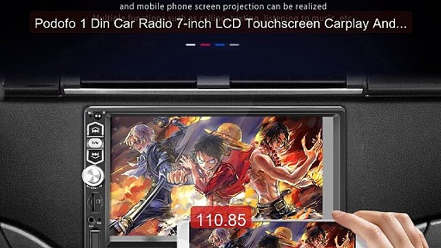 Podofo 1 Din Car Radio 7-inch LCD Touchscreen Carplay Android ... Hot Deal 2026 | Limited Offer!