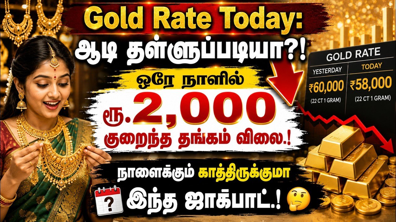 ஆடி தள்ளுப்படியா?! ஒரே நாளில் ரூ.2,000 குறைந்த தங்கம் விலை.! நாளைக்கும் காத்திருக்குமா இந்த ஜாக்பாட்