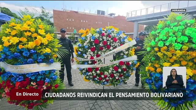 Miranda | En unión cívico-militar conmemoraron los 243 años del natalicio de El Libertador Simón Bolivar
