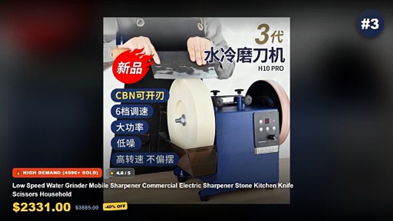 Top 5 Best Knife Sharpener For Women (Must Have!) - Small Desktop Multifunctional Belt Grinder Knife Sharpener Miniature...