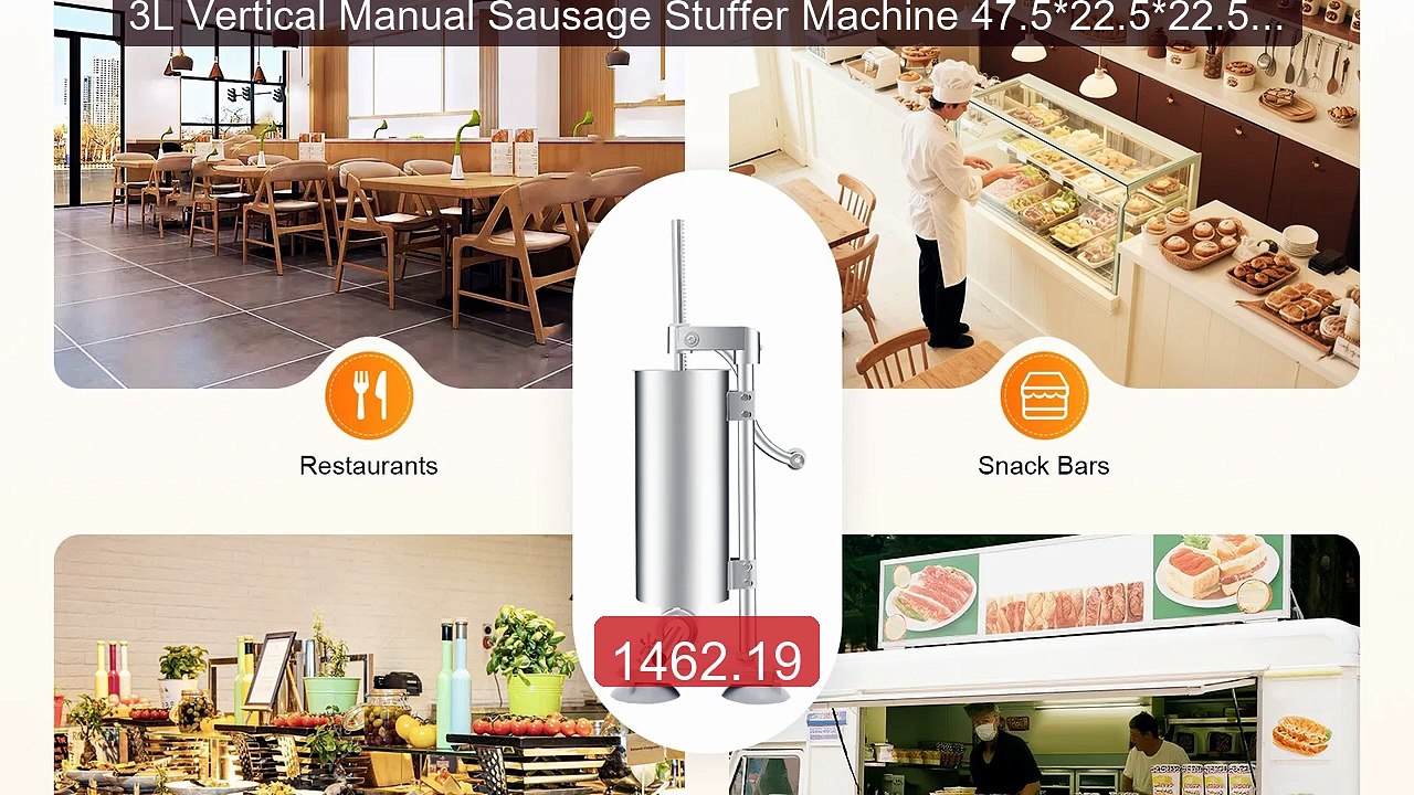 3L Vertical Manual Sausage Stuffer Machine 47.5*22.5*22.5cm St... -- Hot Deal 2026 | Limited Offer!