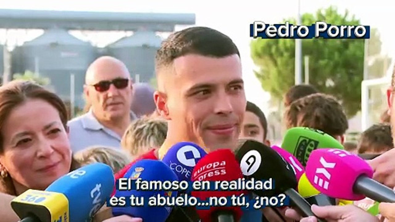 Pedro Porro revela lo primero que le dijo a su abuelo nada más llegar a su homenaje en Don Benito