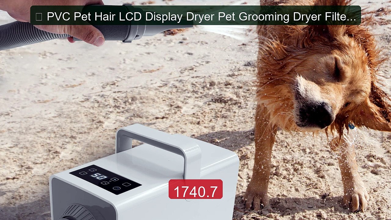  PVC Pet Hair LCD Display Dryer Pet Grooming Dryer Filter Co... -- Amazing Value 2026 | Must Have!